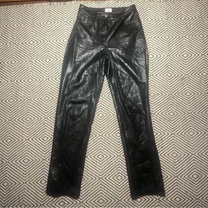 Wilfred Aritzia Black vegan leather Pants